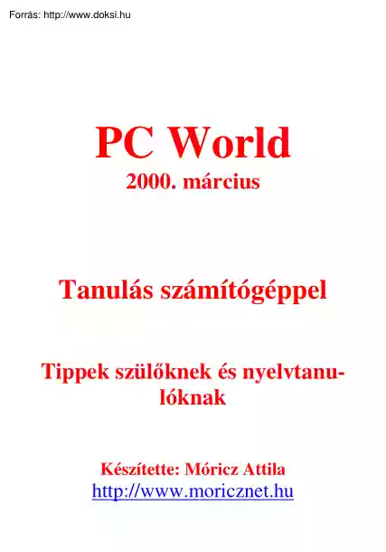 Móricz Attila - Tanulás számítógéppel