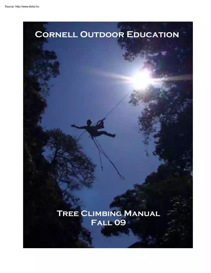 Tree climbing manual