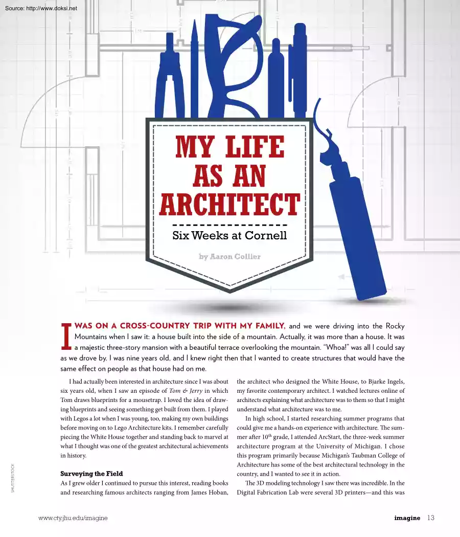 Aaron Collier - My Life as an Architect