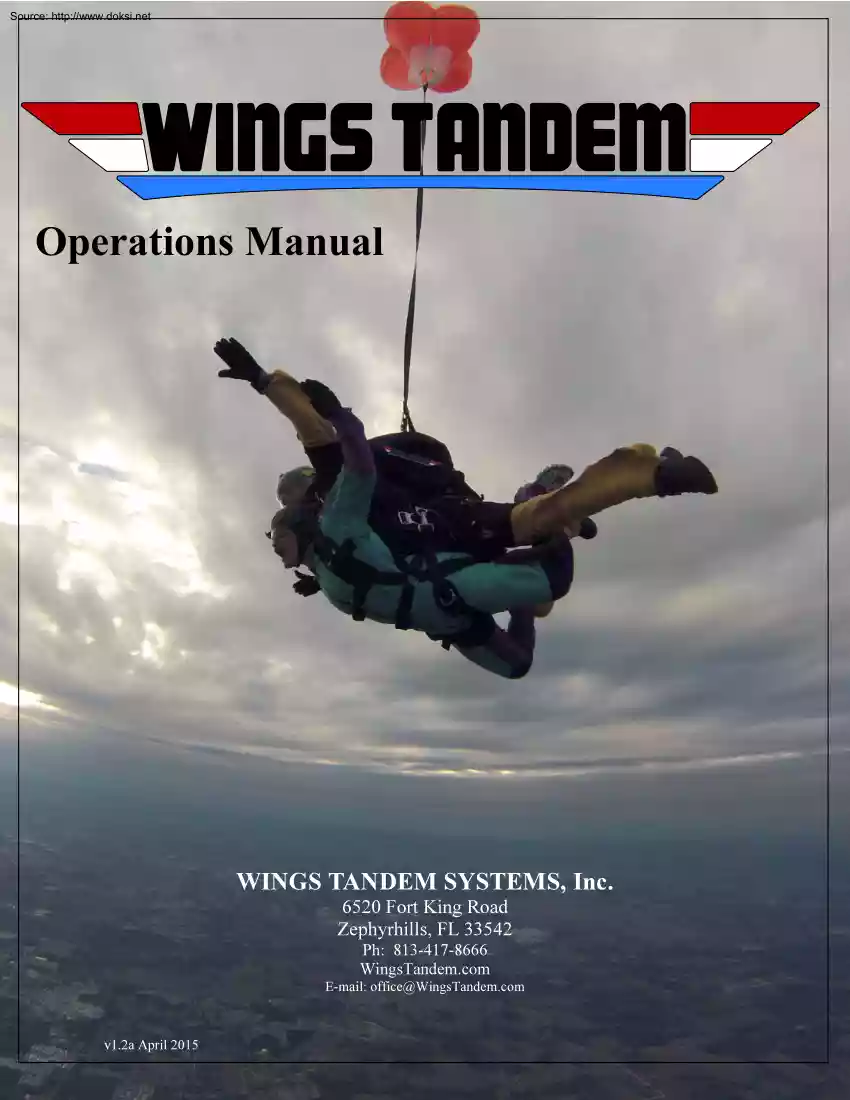 Wings Tandem Operations Manual