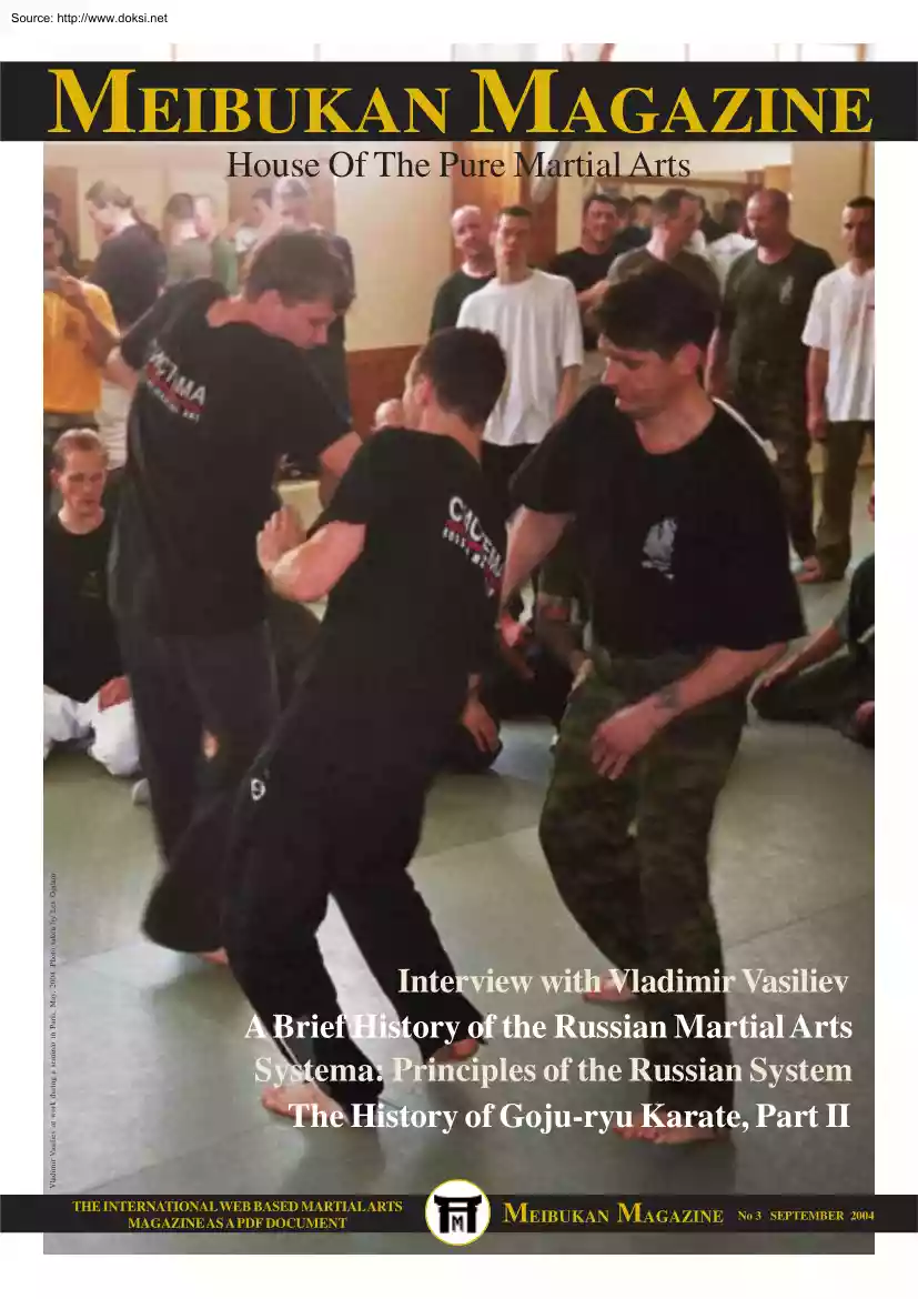 Meibukan Magazine, House of the Pure Martial Arts