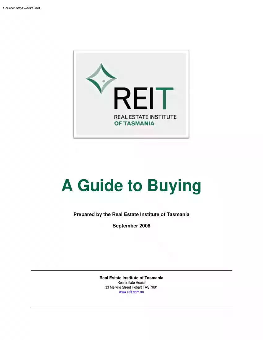 REIT, A Guide to Buying