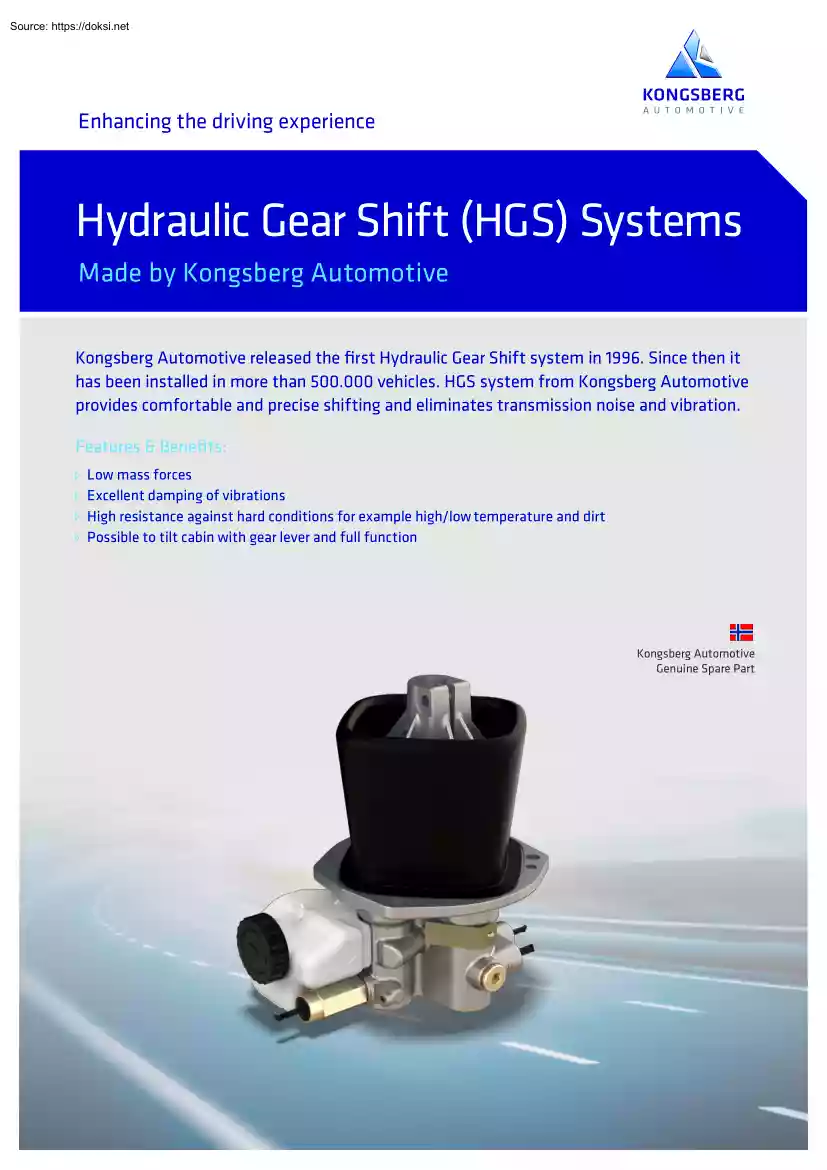 Hydraulic Gear Shift Systems, HGS
