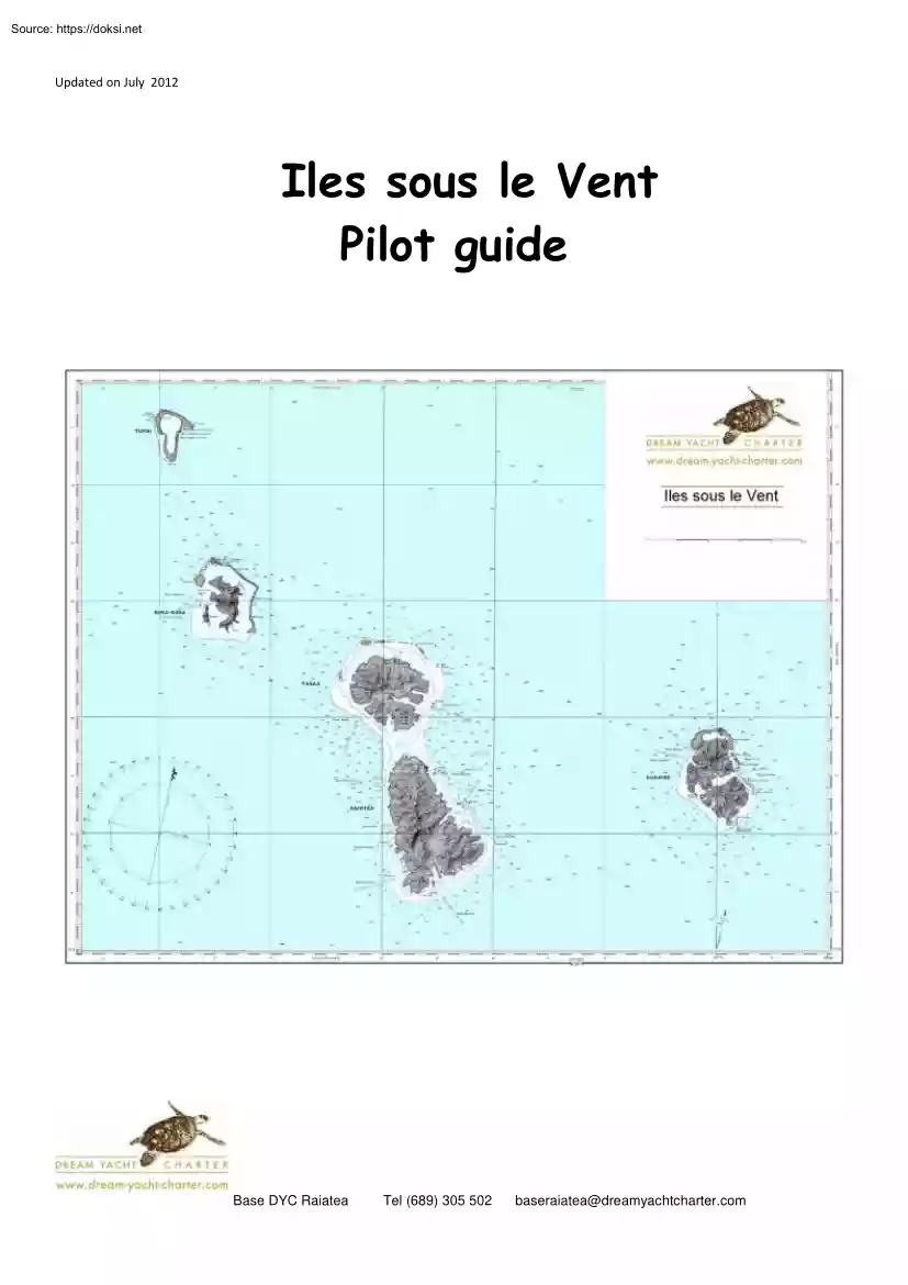 Iles Sous Le Vent Pilot Guide
