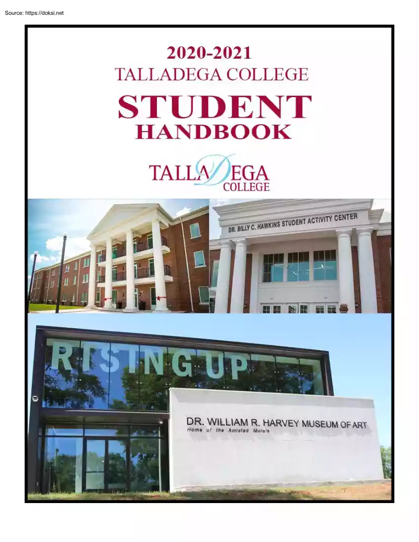 Talladega College, Student Handbook