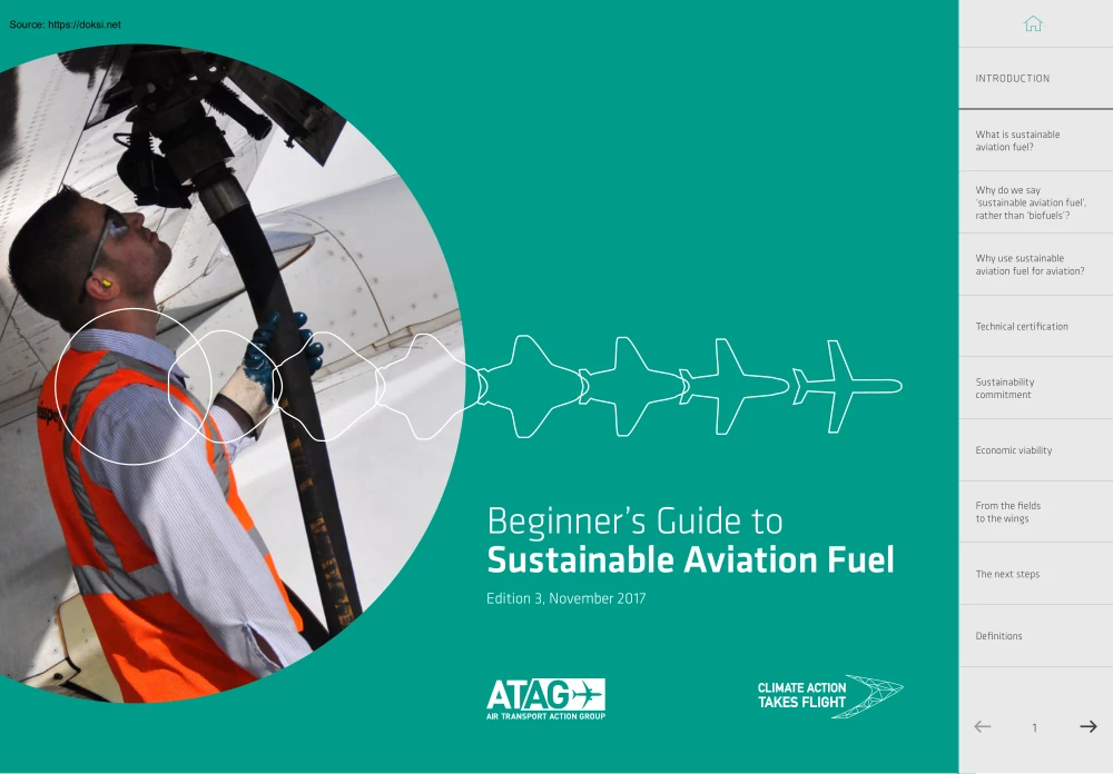 Beginners Guide to Sustainable Aviation Fuel