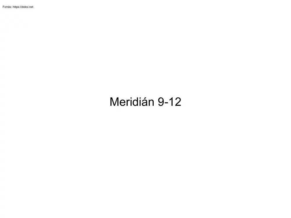 Meridián 9-12