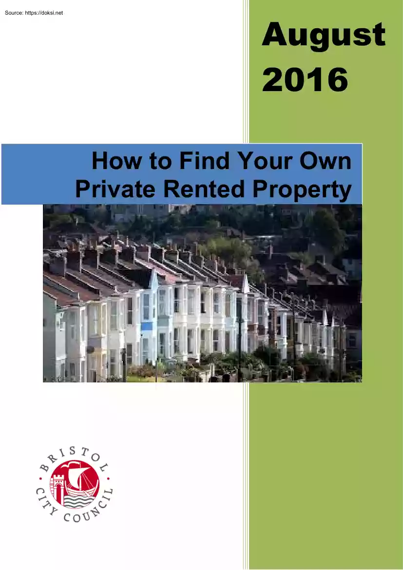How to Find Your Own Private Rented Property