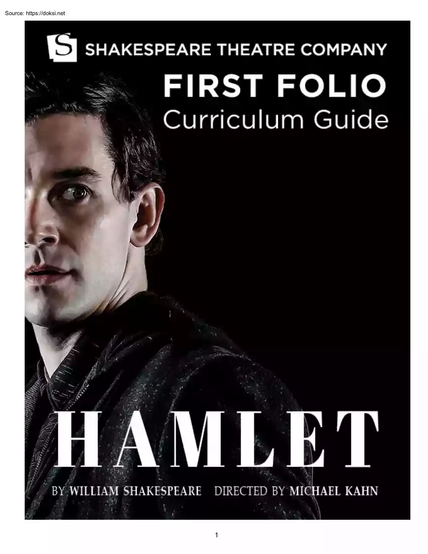 Shakespeare Theatre Company, First Polio, Curriculum Guide