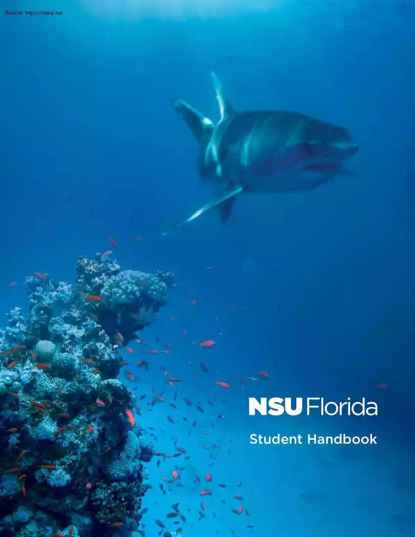 Nova Southeastern University, Student Handbook