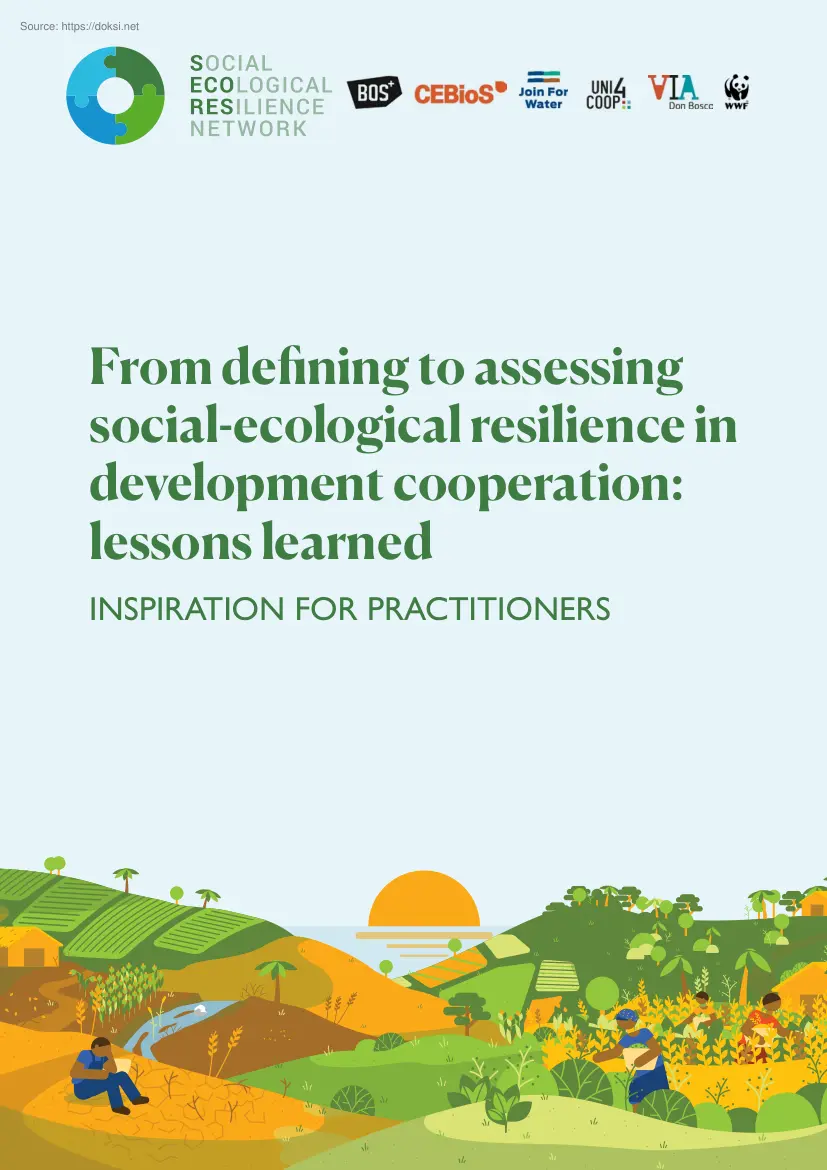 From defining to assessing social-ecological resilience in development cooperation, lessons learned