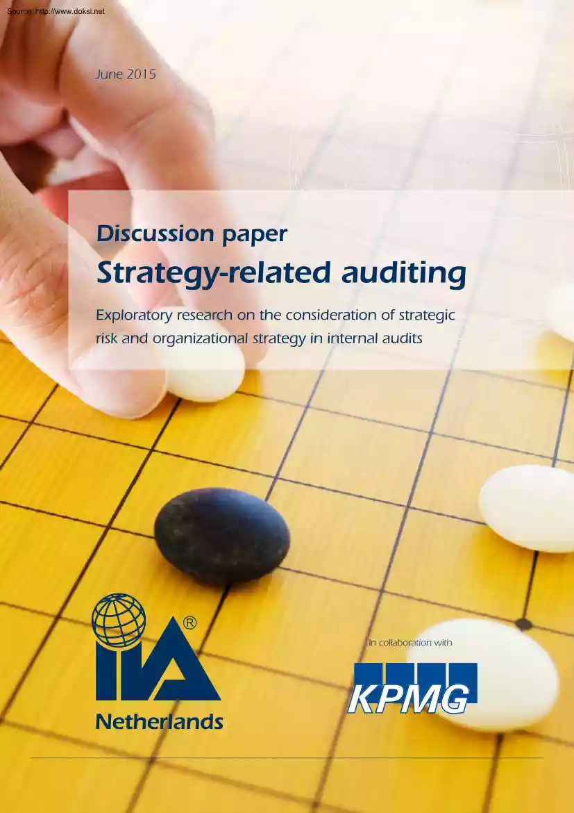 Strategy Related Auditing, Discussion Paper