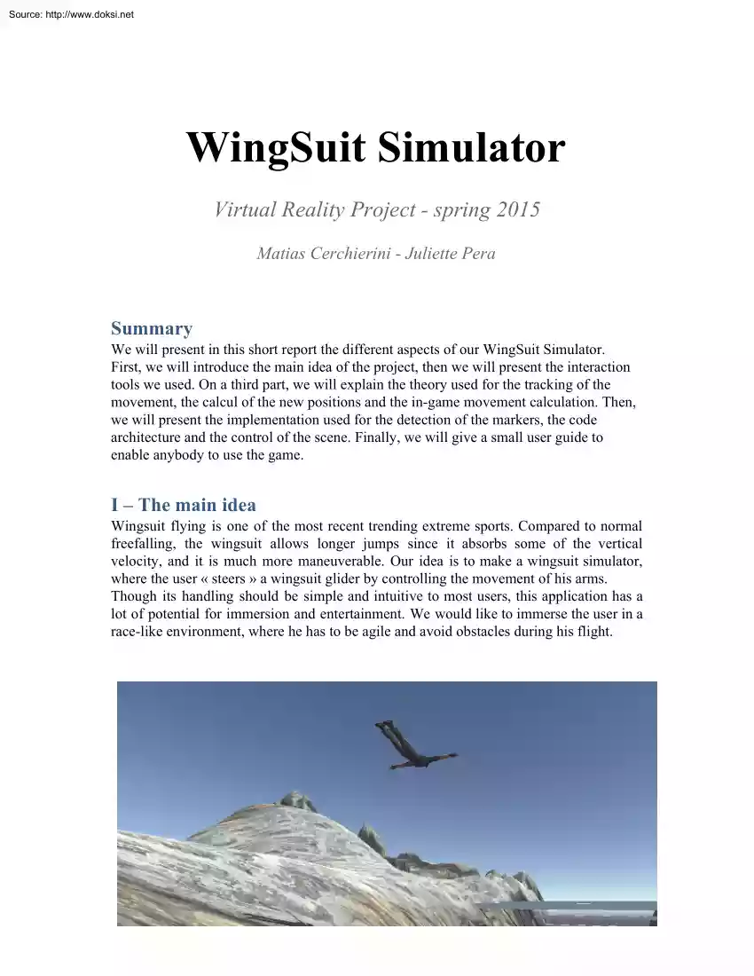 WingSuit Simulator