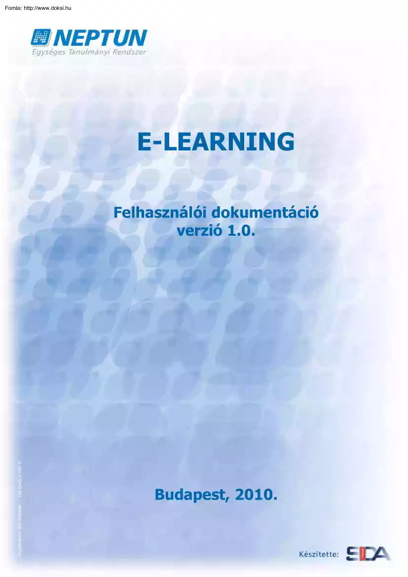 Neptun e-learning modul