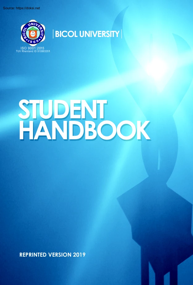 Bicol University, Student Handbook