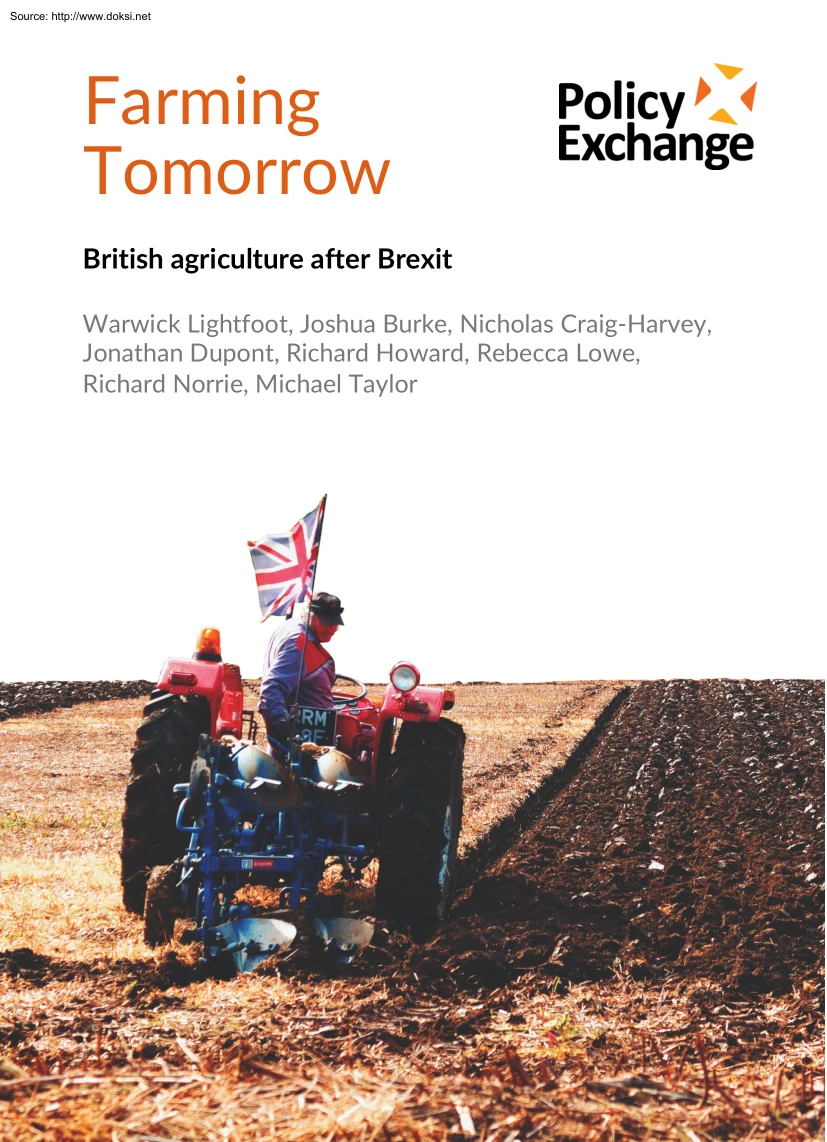 Farming Tomorrow, British Agriculture after Brexit