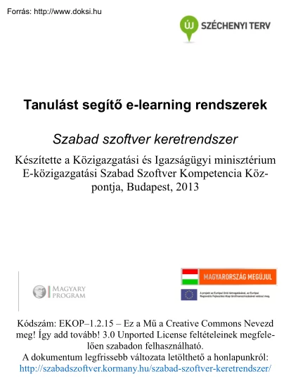 Kelemen Gábor - Tanulást segítő e-learning rendszerek