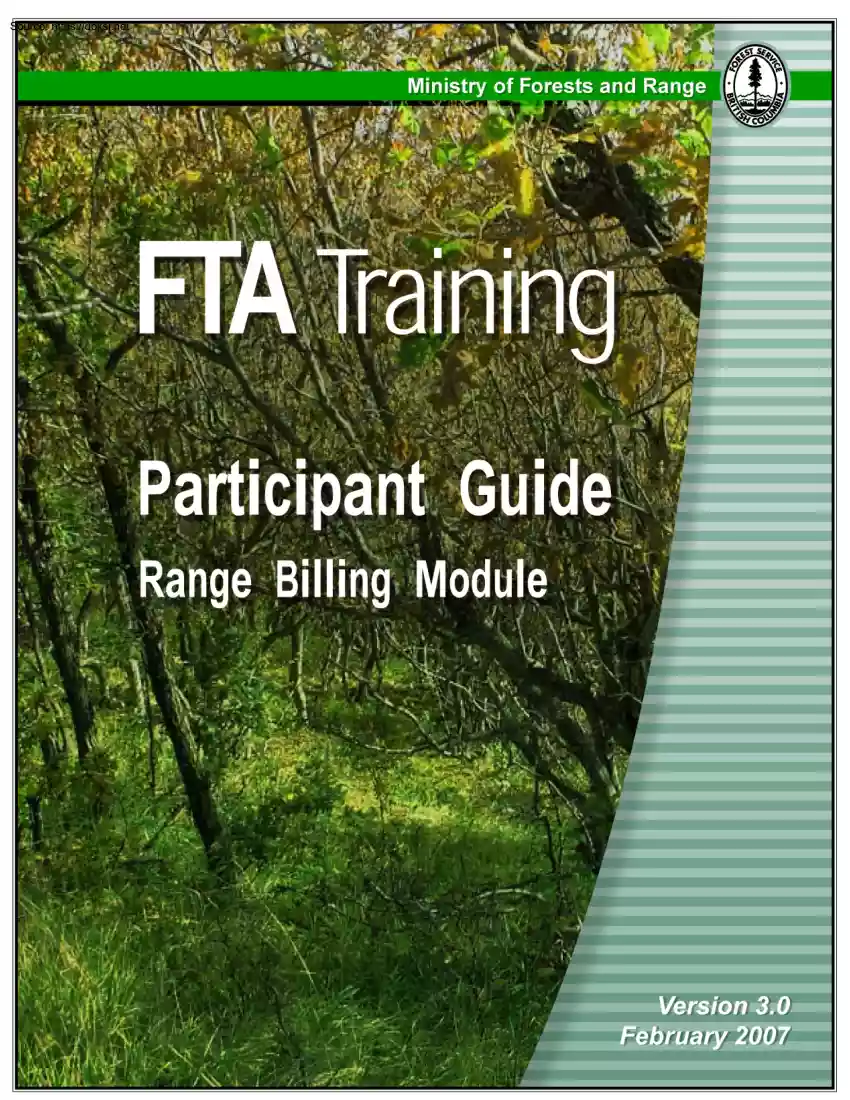 FTA Training Participant Guide