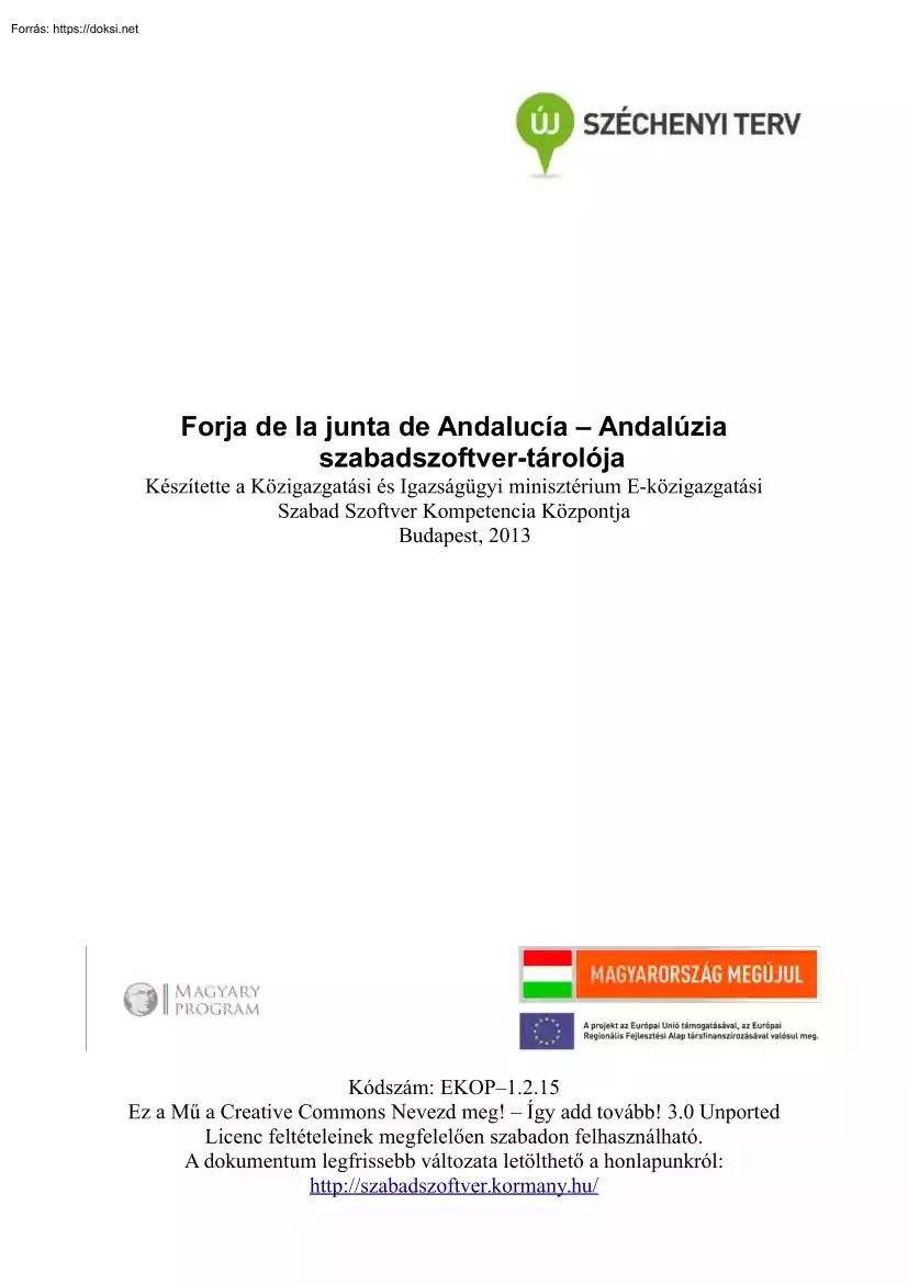 Forja de la junta de Andalucía, Andalúzia szabadszoftver-tárolója