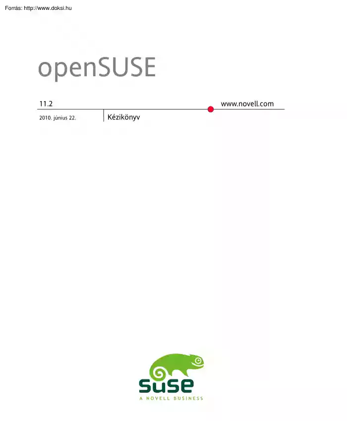 openSUSE 11.2 kézikönyv