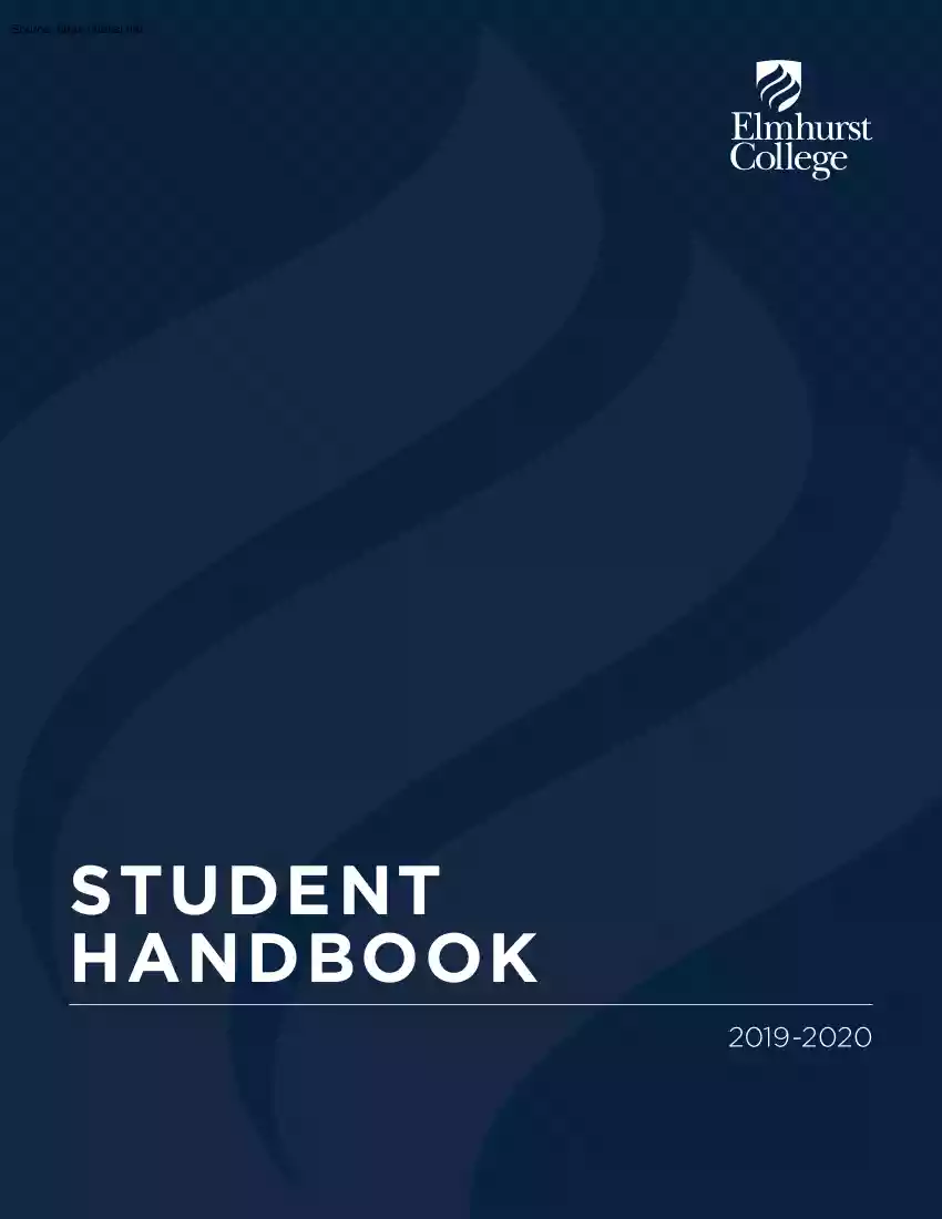 Elmhurst College, Student Handbook