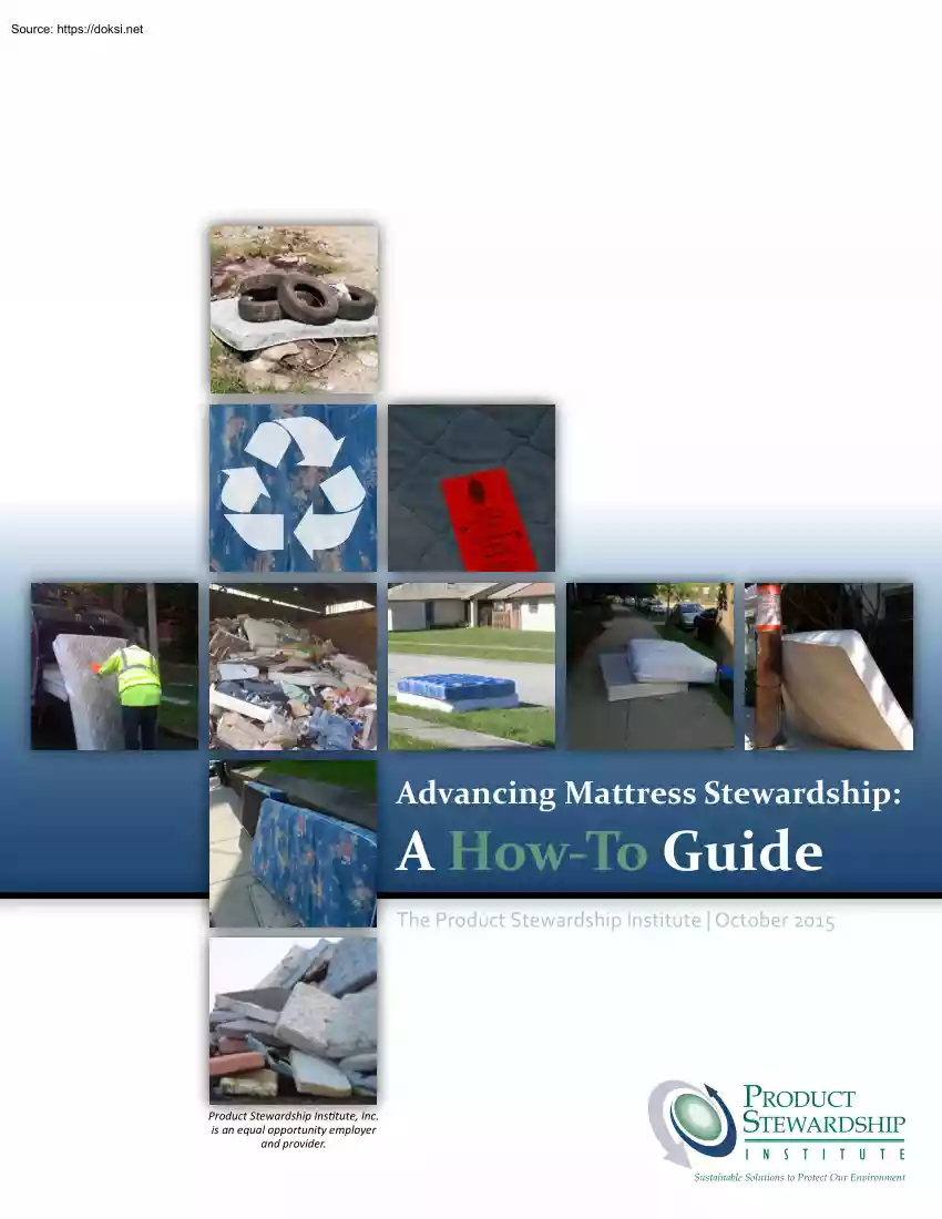Advancing Mattress Stewardship, A How to Guide