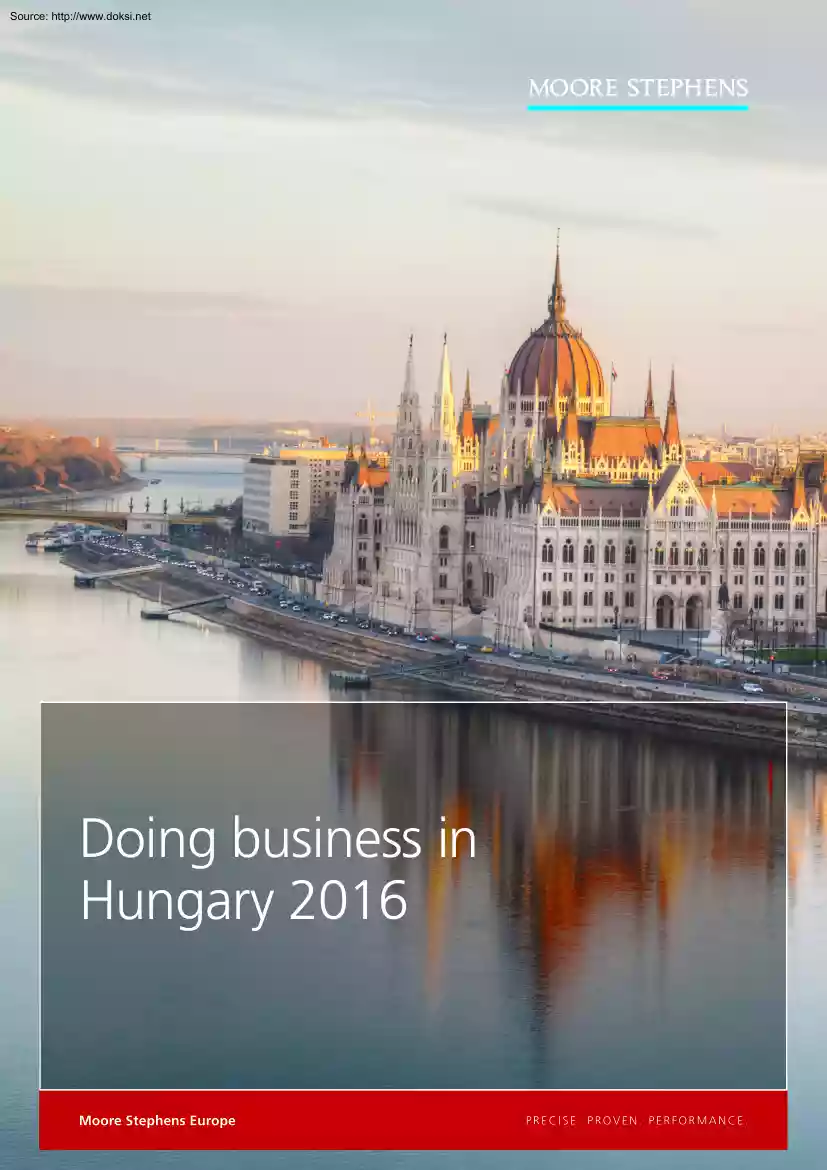 Doing Business in Hungary 2016