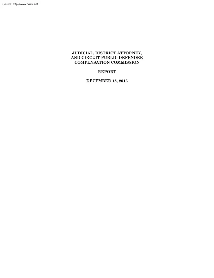 Judicial, District Attorney, and Circuit Public Defender Compensation Commission