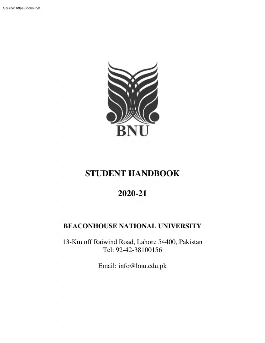 BNU Student Handbook