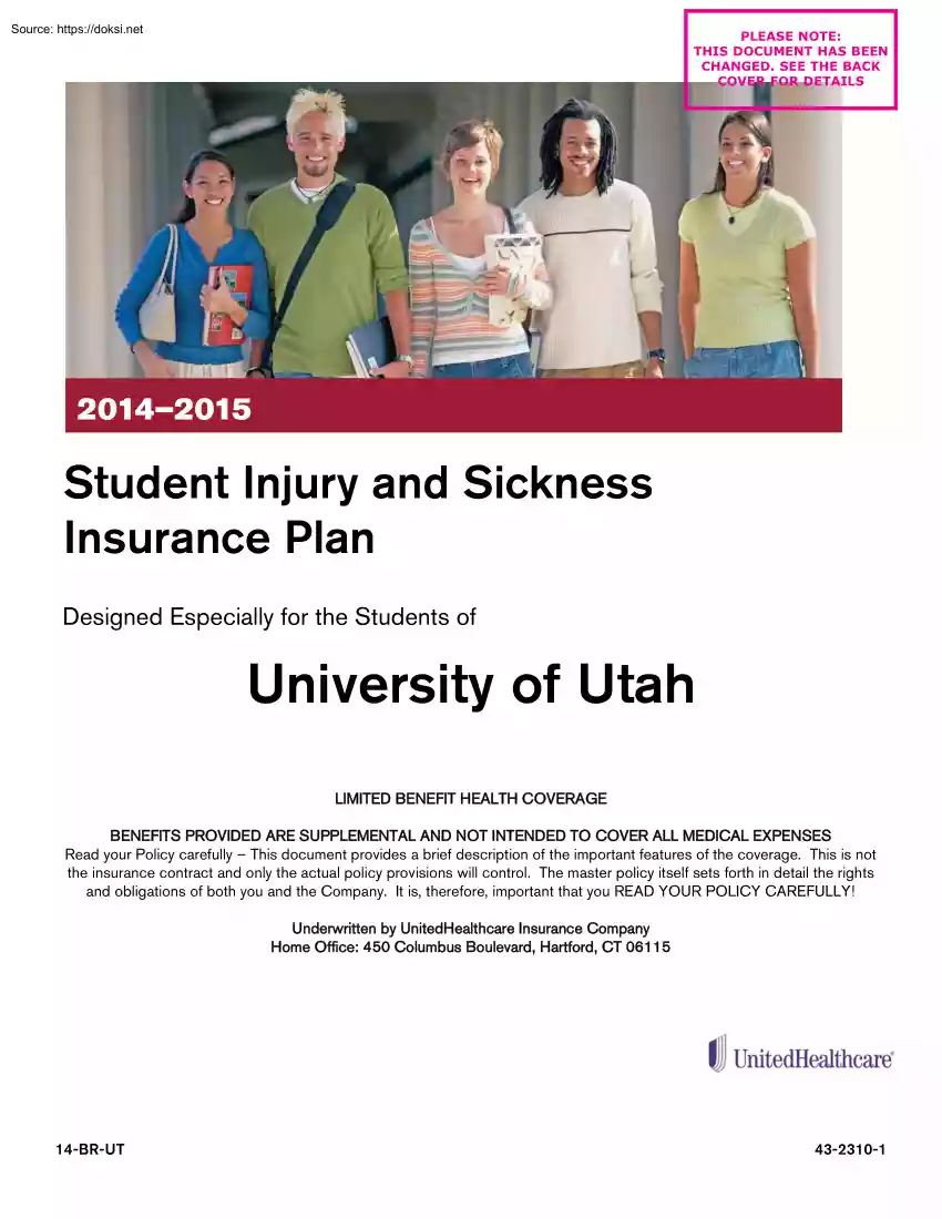 Student Injury and Sickness Insurance Plan