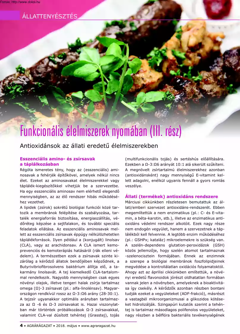 Kovács-Hernádi - Funkcionális élelmiszerek nyomában, III. rész