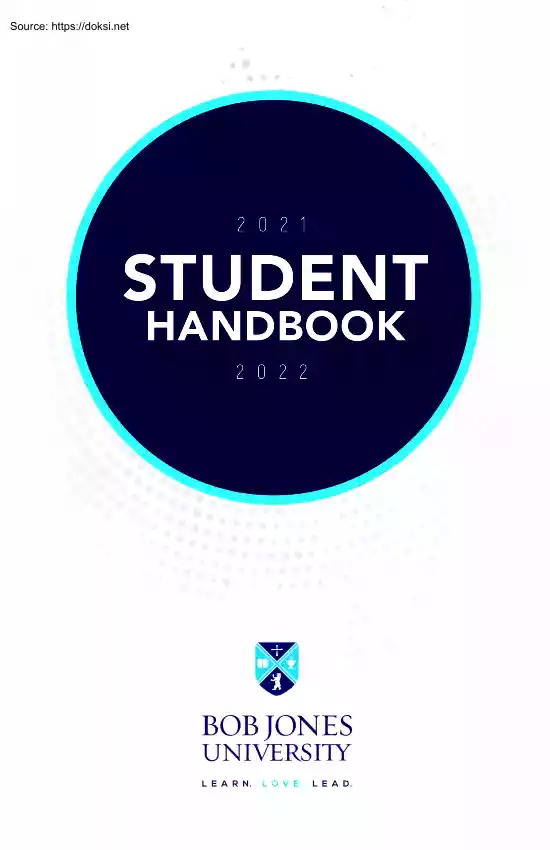 Bob Jones University, Student Handbook