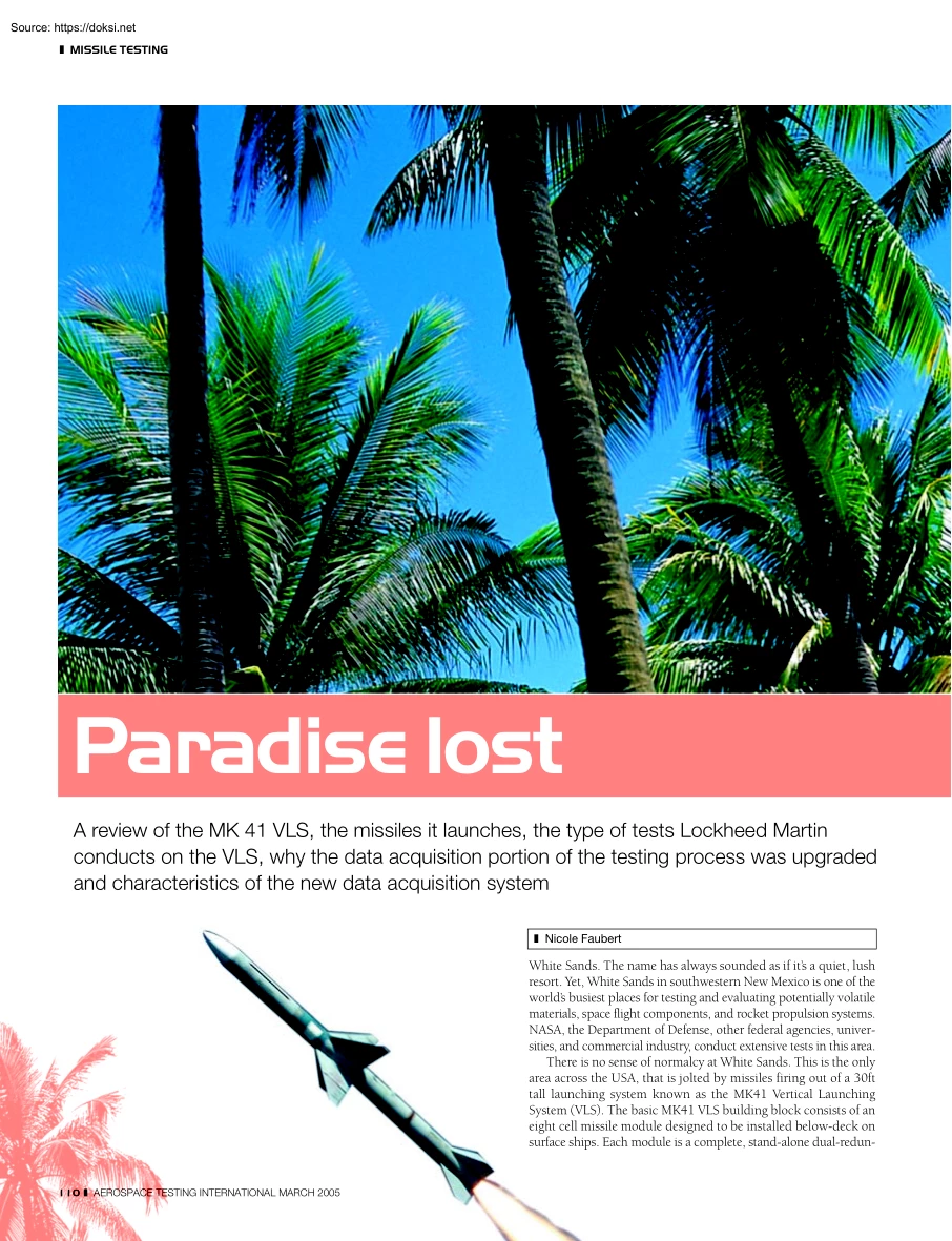 Paradise Lost, A Review of the MK 41 VLS