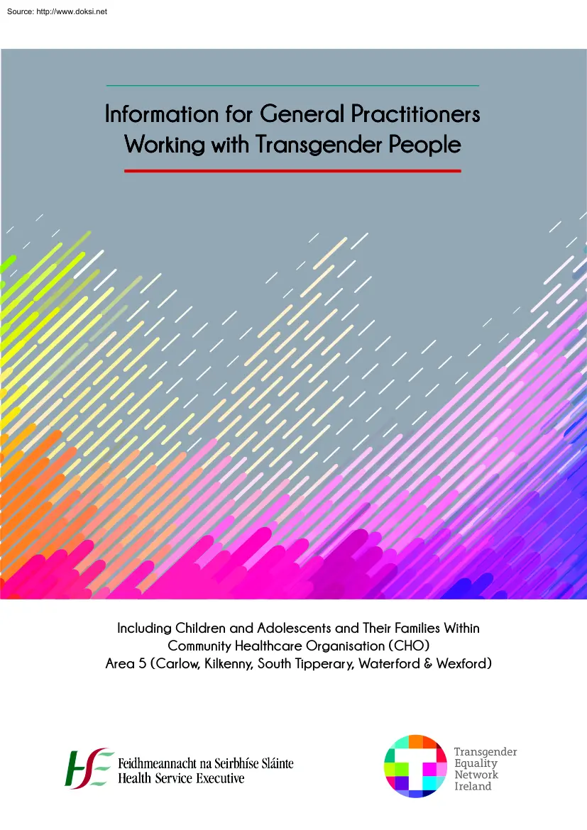 Information for General Practitioners, Working with Transgender People