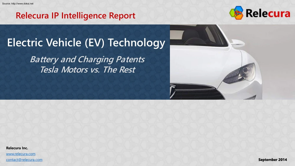 Electric Vehicle Technology, Battery and Charging Patents Tesla Motors Vs The Rest