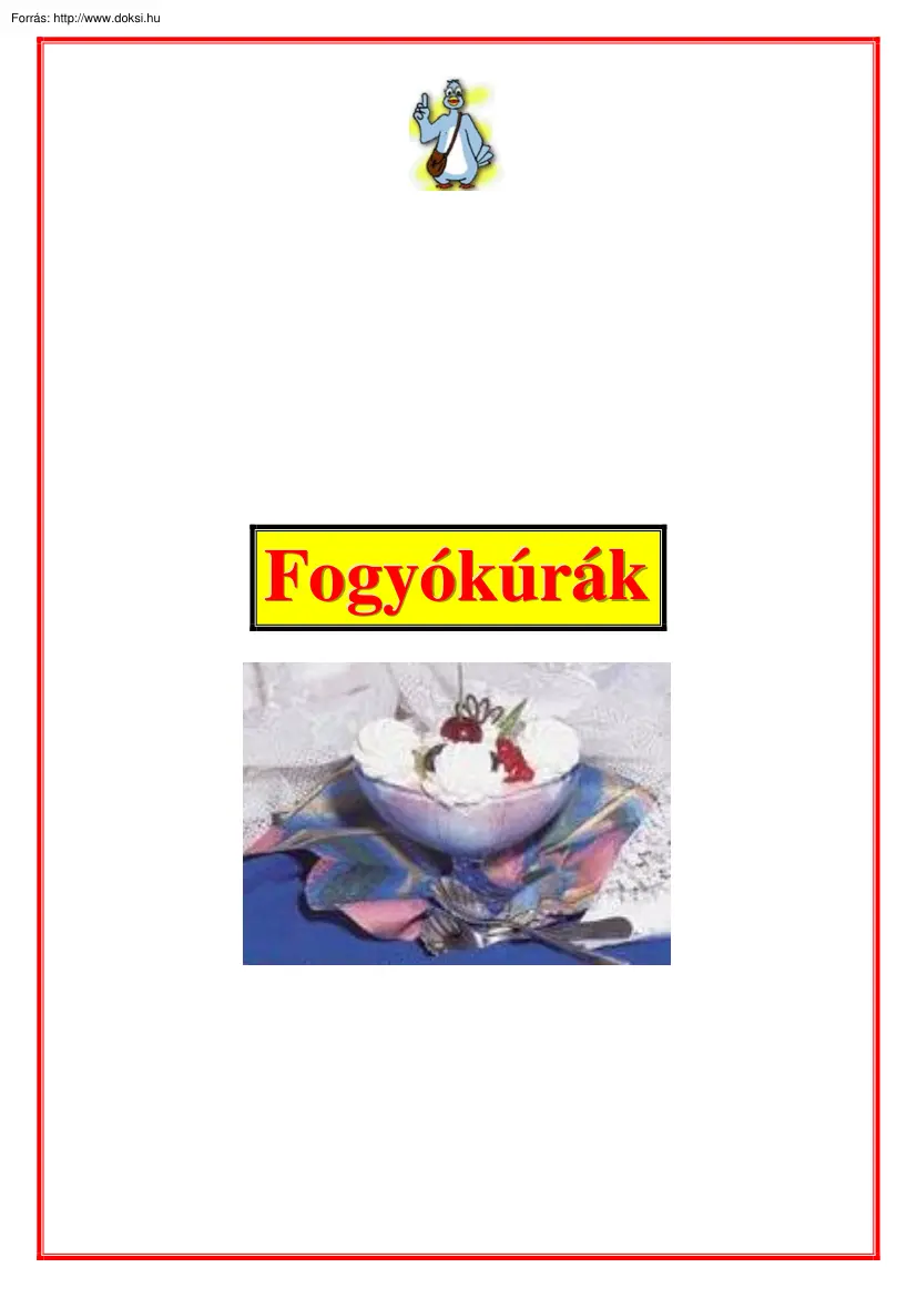 Fogyókúrák