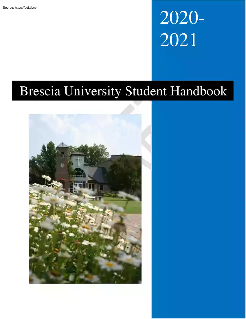 Brescia University Student Handbook