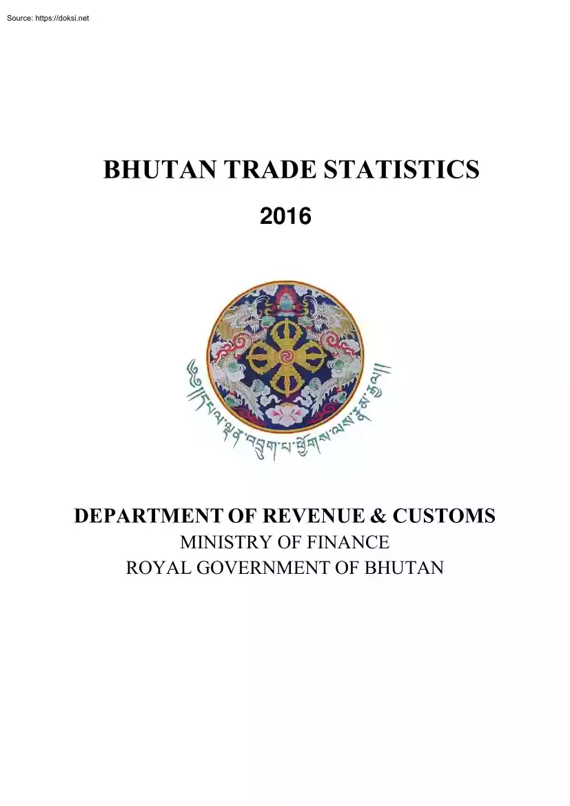 Bhutan Trade Statistics