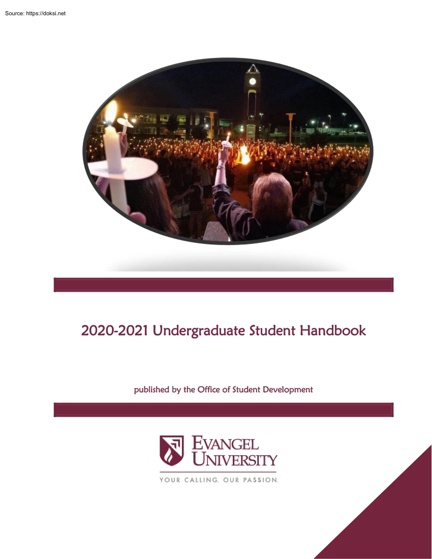 Evangel University, Undergraduate Student Handbook