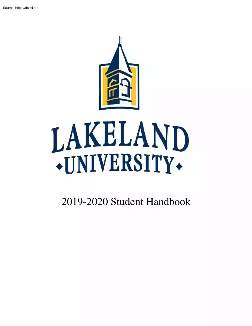 Lakeland University, Student Handbook