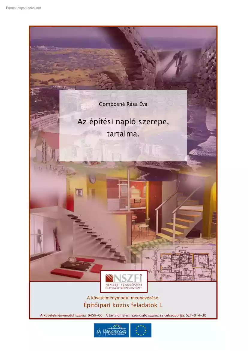 Gombosné Rása Éva - Az építési napló szerepe, tartalma