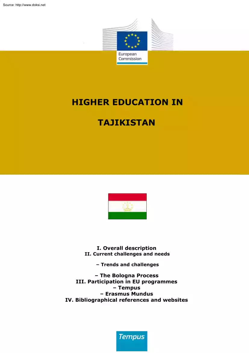 Higher Education in Tajikistan