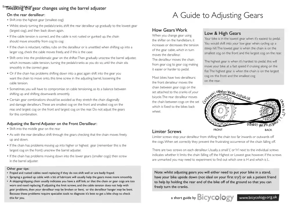 A Guide to Adjusting Gears