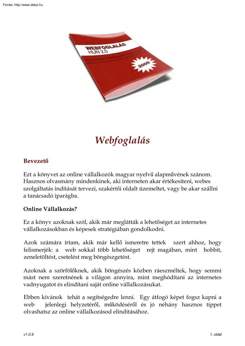 Webfoglalás
