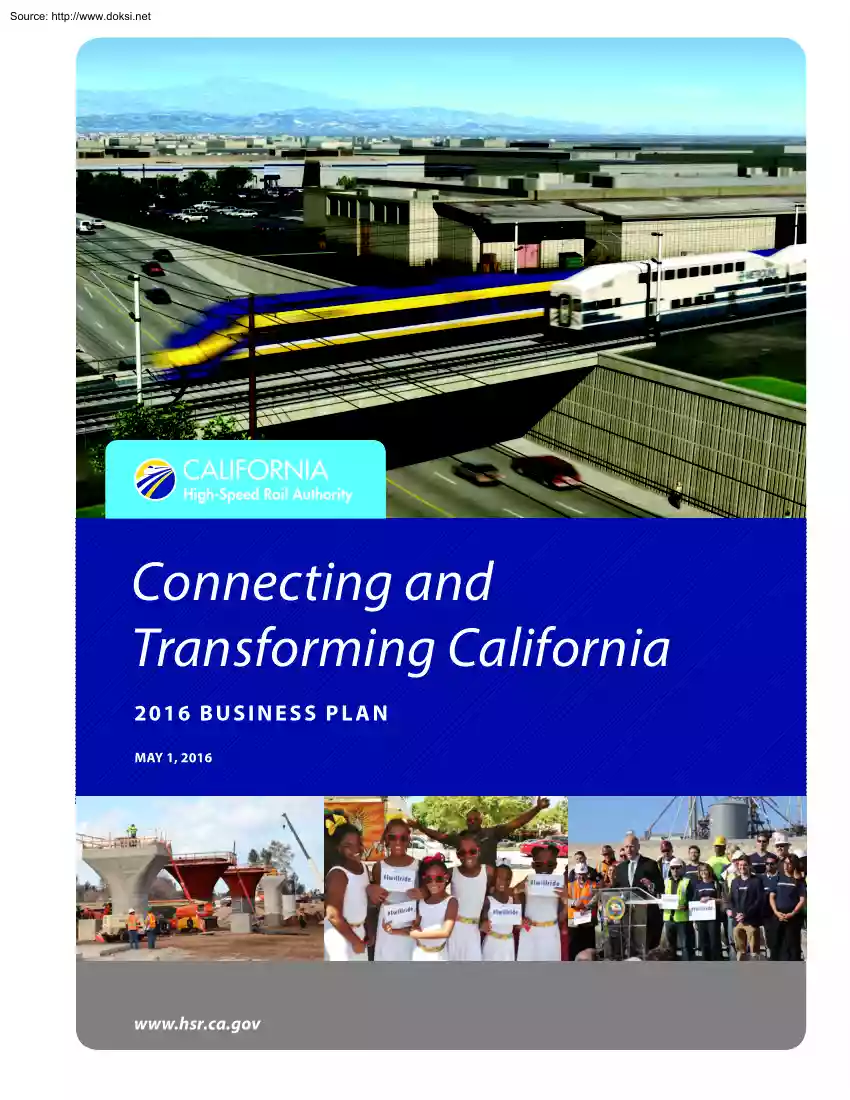 Connecting and Transforming California, 2016 Business Plan