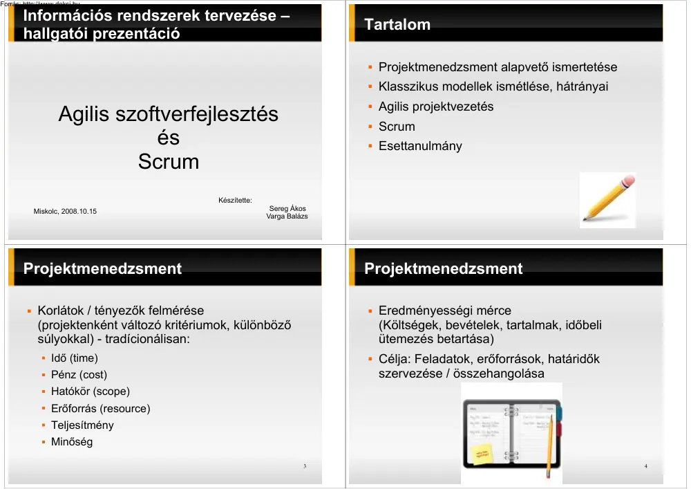 Sereg-Varga - Agilis szoftverfejlesztés és Scrum