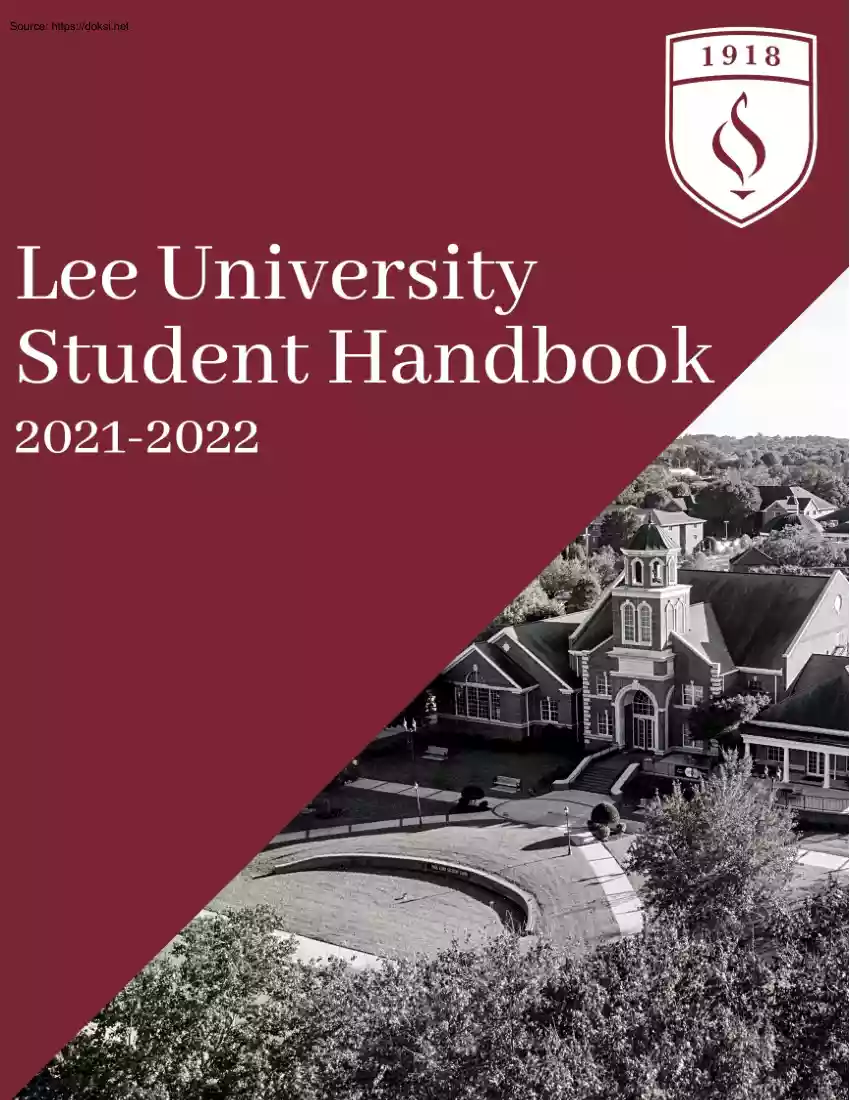 Lee University, Student Handbook