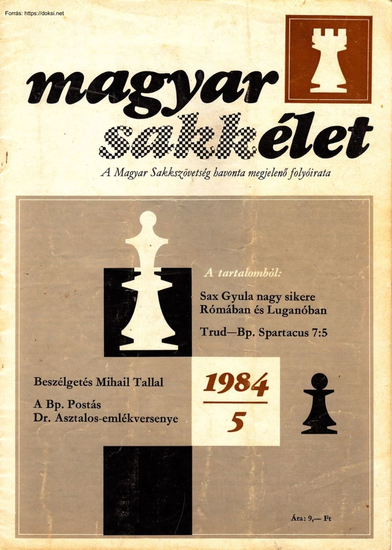 Magyar Sakkélet 1985-05