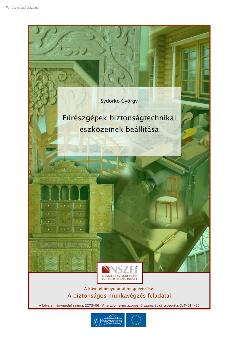 Sydorkó György - Fűrészgépek biztonságtechnikai eszközeinek beállítása