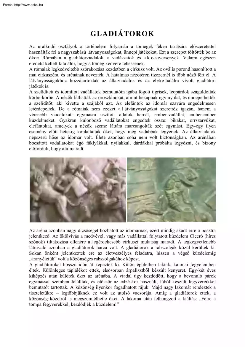 Gladiátorok